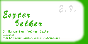 eszter velker business card
